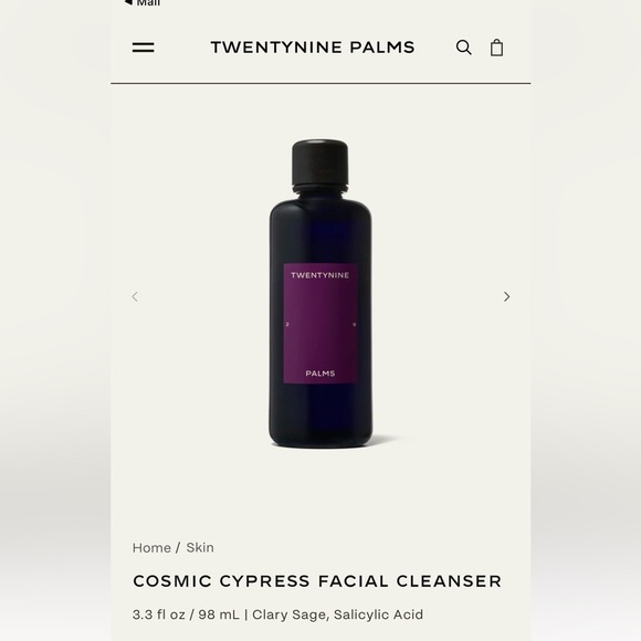 🌻NEW TWENTYNINE PALMS Cosmic Cypress Facial Cleanser 3.3 fl oz Jared Leto - Picture 2 of 13